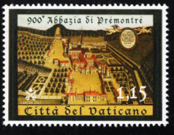 Vatican - 2021 - Premontre Abbey Foundation - 900th Anniversary - Mint Stamp - Nuovi