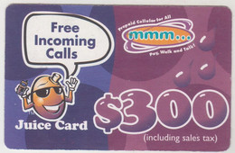 ZIMBABWE - Mango Juice Card 300, Z$300, Exp.date  14/02/2003, Used - Simbabwe