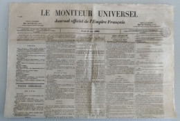 1853 JOURNAL OFFICIEL DE L'EMPIRE FRANCAIS - NAPOLEON III - SERVICE COMMÉMORATIF DE LA MORT DE NAPOLEON 1er - 1850 - 1899