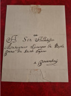LETTRE DE DELEMONT 1744 POUR L'évêque De BASLE BALE A PORRENTRUY - ...-1845 Vorphilatelie