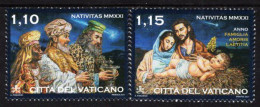 Vatican - 2021 - Christmas - Mint Stamp Set - Unused Stamps