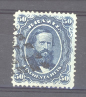 Brésil  :  Yv   25B  (o)  Papier Azuré   ,    N2 - Used Stamps