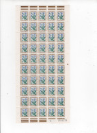 T50 YT **  Feuille 100 Timbres Taxes * Faciales 0.30    Andorre Français 2 Scans   73/37 - Unused Stamps