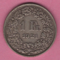 SCHWEIZ - 1 FRANKEN 1921B - Altri & Non Classificati