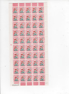 T46 YT **  Feuille 100 Timbres Taxes * Faciales 0.05    Andorre Français 2 Scans    73/36 - Unused Stamps