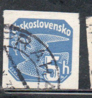 CZECH CECA CZECHOSLOVAKIA CESKA CECOSLOVACCHIA 1937 NEWSPAPER STAMP CARRIER PIGEON 5h USED USATO OBLITERE' - Sellos Para Periódicos