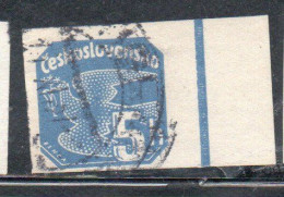 CZECH CECA CZECHOSLOVAKIA CESKA CECOSLOVACCHIA 1937 NEWSPAPER STAMP CARRIER PIGEON 5h USED USATO OBLITERE' - Newspaper Stamps