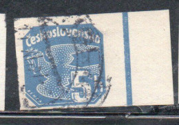CZECH CECA CZECHOSLOVAKIA CESKA CECOSLOVACCHIA 1937 NEWSPAPER STAMP CARRIER PIGEON 5h USED USATO OBLITERE' - Francobolli Per Giornali