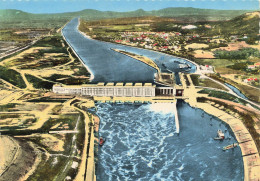 Le Barrage De Donzere Mondragon Usine Andre Blondel à Bollene Vue Aerienne Aval - Bollene