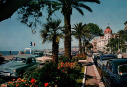 CPSM - NICE - Promenade Des Anglais (voitures Stationnées) - Edition La Cigogne - Stadsverkeer - Auto, Bus En Tram