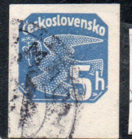 CZECH CECA CZECHOSLOVAKIA CESKA CECOSLOVACCHIA 1937 NEWSPAPER STAMP CARRIER PIGEON 5h USED USATO OBLITERE' - Francobolli Per Giornali