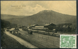 Eisenstein Mit Arber - Grenzbahnhof -  Karte "Hochglanzpapier" - Voir 2 Scans Et Descriptif - Regen