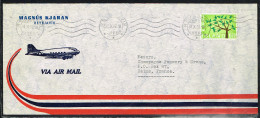 EUR62-L5 - ISLANDE N° 320 EUROPA 1962 Sur Lettre Par Avion Pour Les Champagnes Pommery Reims - Storia Postale