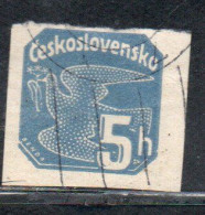 CZECH CECA CZECHOSLOVAKIA CESKA CECOSLOVACCHIA 1937 NEWSPAPER STAMP CARRIER PIGEON 5h USED USATO OBLITERE' - Francobolli Per Giornali