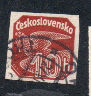 CZECH CECA CZECHOSLOVAKIA CESKA CECOSLOVACCHIA 1937 NEWSPAPER STAMP CARRIER PIGEON 10h USED USATO OBLITERE' - Zeitungsmarken