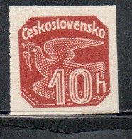 CZECH CECA CZECHOSLOVAKIA CESKA CECOSLOVACCHIA 1937 NEWSPAPER STAMP CARRIER PIGEON 10h MH - Newspaper Stamps