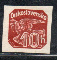 CZECH CECA CZECHOSLOVAKIA CESKA CECOSLOVACCHIA 1937 NEWSPAPER STAMP CARRIER PIGEON 10h MH - Timbres Pour Journaux