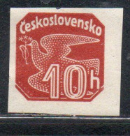CZECH CECA CZECHOSLOVAKIA CESKA CECOSLOVACCHIA 1937 NEWSPAPER STAMP CARRIER PIGEON 10h MH - Newspaper Stamps