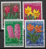 Luxembourg VFU Flowers Set 1955 10 Euros - Used Stamps