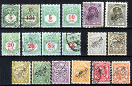 Action !! SALE !! 50 % OFF !! ⁕ LUXEMBOURG 1907 - 1922 ⁕ Postage Due & Official Stamps ⁕ 18v Used/MH - Postage Due