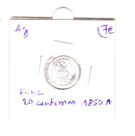 France 20 Centimes Ag 1850 A - 20 Centimes