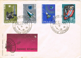 52148. Carta WARSZAWA (Polska) Polonia 1964. SPACE. Badanie Kosmosu - Brieven En Documenten