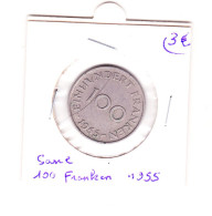 Sarre 100 Franken 1955 - 100 Francos