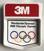 Rare Cendrier 3M Worldwide Sponsor 1988 Olympic Games En Céramique De Champagne Jeux Olympiques De SEOUL - Abbigliamento, Souvenirs & Varie