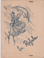 PROTEGE-CAHIER ANCIEN - Parapluie "La Rafale",rabats Agrafés - A 4256 à 4259 - Book Covers