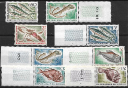 CONGO 1961-64 FISHES MNH - Neufs
