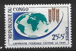 CONGO 1963 WORLDWIDE CAMPAIGN AGAINST HUNGRY MNH - Unused Stamps