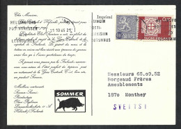 FINLANDE 1965: CP Ill. De HELSINKI Pour MONTHEY (VS, Suisse) - Cartas & Documentos