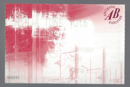 Ninja Tune 10th - 16 September 2000 - Ancienne Belgique (BE) - Concert Ticket - Entradas A Conciertos