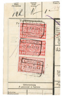 CHEMINS DE FER, TR 251, Sur Fragment Bulletin D'expedition, Obliterations Centrales Nettes LEUZE FACTAGE - Used