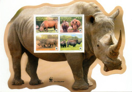 WWF Picture Postcard  BOTSWANA, Rhino   /   Carte Postale, Rhinocéros   - 2011 - Rhinozerosse