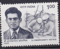 INDIA 1993 DR.DWARKANATH KOTNIS   MNH - Unused Stamps