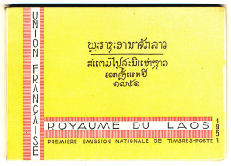 Kingdom Of Laos 1951 Booklet Of First National Editions, Excellent Conditions, Very Rare - Laos