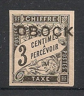 OBOCK - 1892 - Taxe TT N°Yv. 7 - Type Duval 3c Noir - Neuf Luxe ** / MNH / Postfrisch - Nuevos