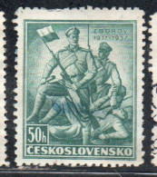 CZECH REPUBLIC CECA CZECHOSLOVAKIA CESKA CECOSLOVACCHIA 1937 SOLDIERS OF LEGION ZBOROV BATTLE 50h MH - Nuevos