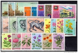 SAN MARINO - 1971 - Annata Completa - 22 Valori - Year Complete ** MNH/VF - Komplette Jahrgänge