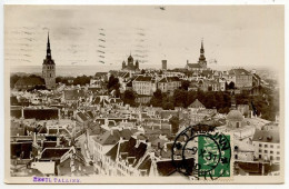 Estonia 1931 RPPC Postcard Tallinn - Vaade Toompääle / A View Of Domberg; Scott 92 - 4s. Arms - Estonie