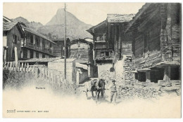 NATERS: Pferdefuhrwerk In Altem Dorfteil ~1900 - Naters
