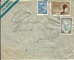 ARGENTINE P.A. Ca.1952:  LSC De La Plata Pour Genève (GE, Suisse) - Luftpost