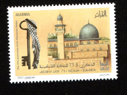 2023- Algérie- Le 75ème Anniversaire De La Nakba Palestinienne- Jérusalem- Dom - Carte Géographique - Clef -Set 1v.MNH** - Mosquées & Synagogues