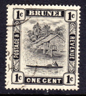 BRUNEI - 1924 DEFINITIVE 1c STAMP WMK MULT SCRIPT CA FINE USED SG 60 - Brunei (...-1984)