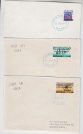 Overprinted Herm 1971 3 Post Strike Covers Dated 22/26.Jan.71 - Guernesey