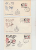 1962 N.5 BUSTE EUROPA CEPT PREMIER JOUR D'EMISSION FIRST DAY COVER ERSTTAGSBRIEF 1°GIORNO EMISSIONE REPUB. SAN MARINO - 1962