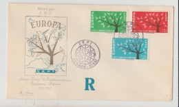 1962 N.1 BUSTA EUROPA CEPT PREMIER JOUR D'EMISSION FIRST DAY COVER ERSTTAGSBRIEF 1°GIORNO EMIS.TURKIYE CUMHURIYETI - 1962