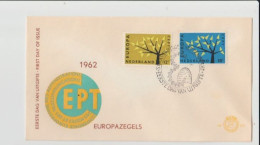 1962 N.1 BUSTA EUROPA CEPT PREMIER JOUR D'EMISSION FIRST DAY COVER ERSTTAGSBRIEF 1°GIORNO EMIS.NEDERLAND - 1962