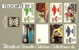 NEW CALEDONIA 25 U MONTAGE COLLECT PHONECARDS BIRD ETC CHIP SC ED 11/94 NCL-010 1994 CV$10US READ DESCRIPTION !!! - Neukaledonien